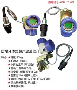 防爆分体式超声波液位计